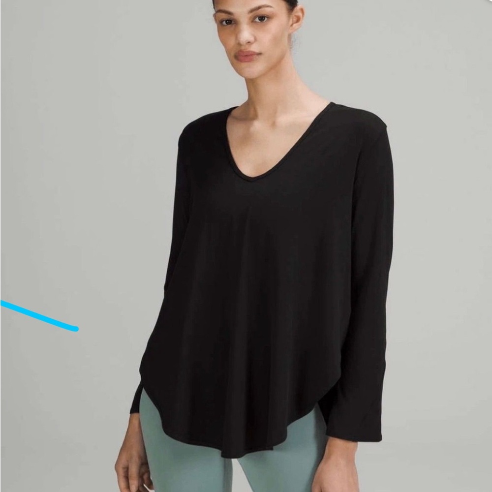 lululemon athletica Nulu Yoga Long Sleeve Shirt Black